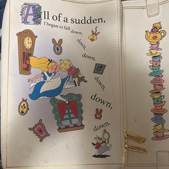 Disney Blue and Gold Alice Crossbody Bag - Picture 3 of 5